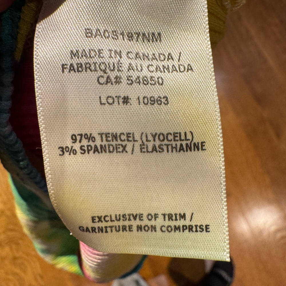 WESLEY Tie Dye Ribbed Racerback Tank Top Size S Colorful Stretch Knit - Picture 5 of 5
